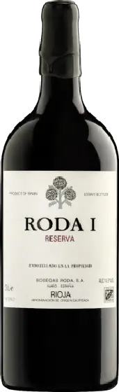 Een fles Bodegas Roda, uit het schap in de winkel in Bathmen