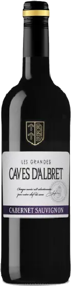 Een fles Caves d'Albret, uit het schap in de winkel in Bathmen