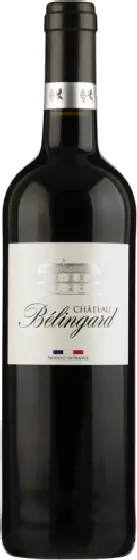 Een fles Chateau Belingard, uit het schap in de winkel in Bathmen