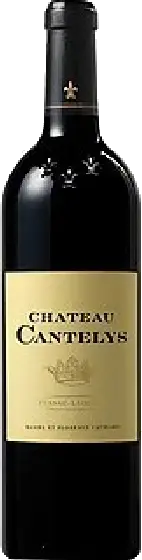 Een fles Chateau Cantelys, uit het schap in de winkel in Bathmen