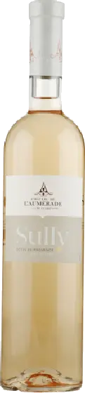 Een fles Château de l'Aumerade, uit het schap in de winkel in Bathmen