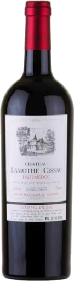 Een fles Chateau Lamothe, uit het schap in de winkel in Bathmen