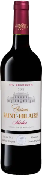Een fles Château Saint-Hilaire, uit het schap in de winkel in Bathmen