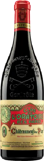 Een fles Clos de l'Oratoire, uit het schap in de winkel in Bathmen
