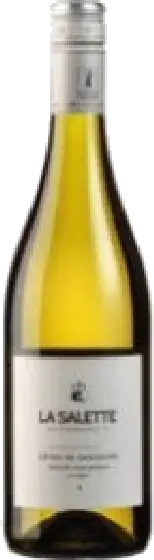 Een fles Domaine La Salette, uit het schap in de winkel in Bathmen
