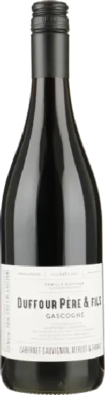 Een fles Duffour Père & Fils, uit het schap in de winkel in Bathmen