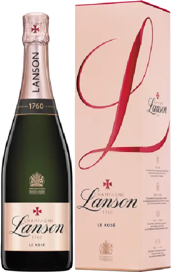 Een fles Lanson, uit het schap in de winkel in Bathmen