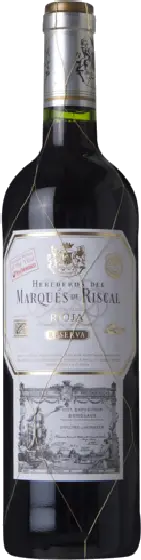 Een fles MARQUES RISCAL, uit het schap in de winkel in Bathmen