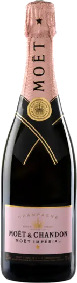 Een fles Moët & Chandon, uit het schap in de winkel in Bathmen
