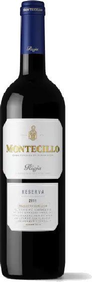 Een fles Montecillo, uit het schap in de winkel in Bathmen