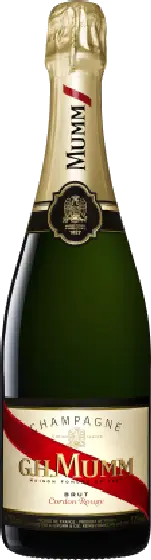 Een fles Mumm, uit het schap in de winkel in Bathmen