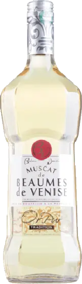 Een fles MUSCAT, uit het schap in de winkel in Bathmen