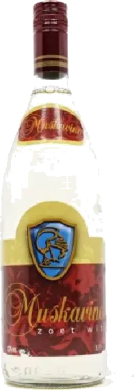 Een fles Muskavino, uit het schap in de winkel in Bathmen