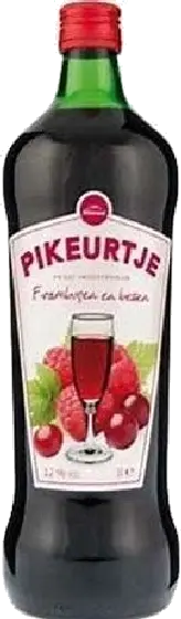 Een fles Pikeurtje, uit het schap in de winkel in Bathmen