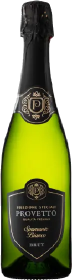 Een fles Provetto, uit het schap in de winkel in Bathmen