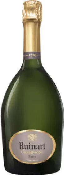 Een fles Ruinart, uit het schap in de winkel in Bathmen