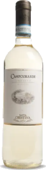Een fles Santa Cristina, uit het schap in de winkel in Bathmen