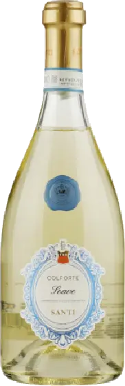 Een fles Santi, uit het schap in de winkel in Bathmen