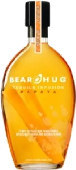 Een fles Bear Hug, uit het schap in de winkel in Bathmen