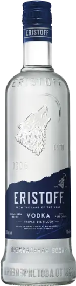 Een fles Eristoff, uit het schap in de winkel in Bathmen