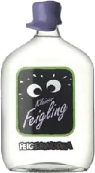 Een fles Kleiner Feigling, uit het schap in de winkel in Bathmen