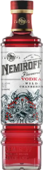 Een fles Nemiroff, uit het schap in de winkel in Bathmen