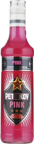Een fles Petrikov, uit het schap in de winkel in Bathmen