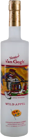 Een fles Vincent van Gogh, uit het schap in de winkel in Bathmen