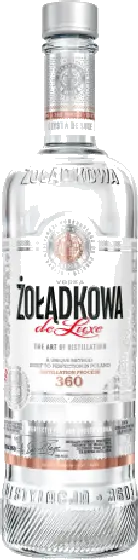 Een fles Zoladkowa, uit het schap in de winkel in Bathmen