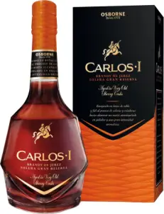 Brandy Carlos I Solera Gran Reserva Brandy de Jerez van Carlos, bij slijterij ’t Bockje in Bathmen