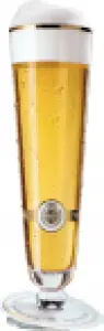 Glas Warsteiner voetglas van Warsteiner
