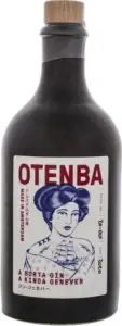 Fles Otenba Ginever, jenever van Otenba, bij slijterij t Bockje in Bathmen