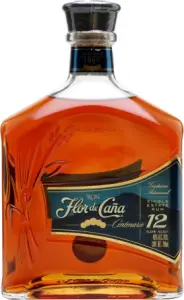 Fles Flor de Cana 12 Years Old, rum, bij slijterij t Bockje in Bathmen