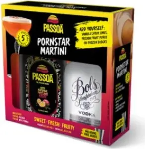 Wodka Passoã Pornstar Martini Cocktailpakket van Passoã, bij slijterij ’t Bockje in Bathmen