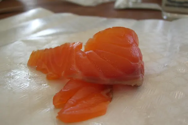 Gerookte zalm met dille
