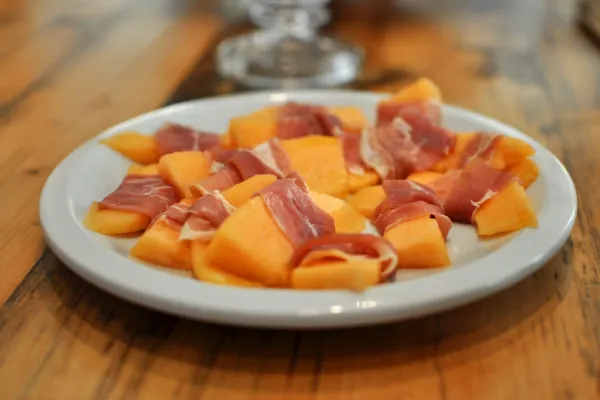 Parmaham met meloen