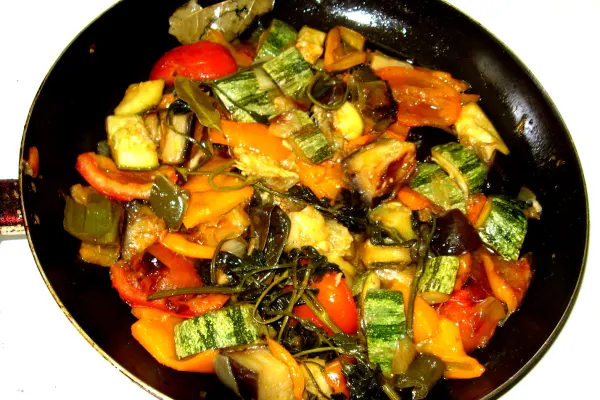 Ratatouille met verse kruiden