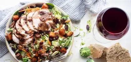 Salade met varkenshaas
