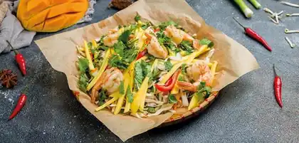 Garnalensalade met mango