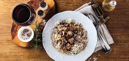 Pasta met paddenstoelen