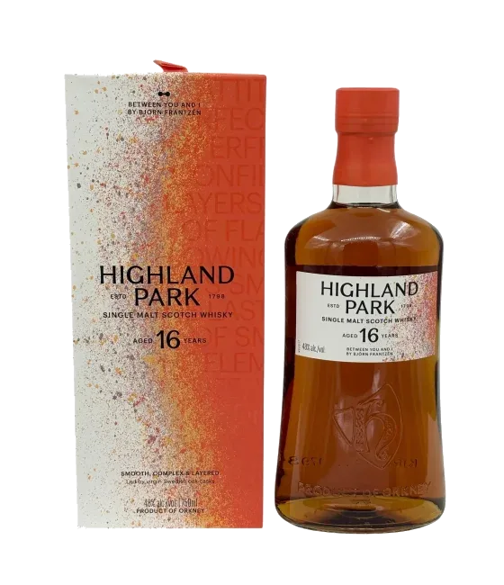 Highland Park 16 years old ‘Between you and I’, fles bij slijterij t Bockje in Bathmen