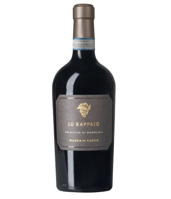 Masca del Tacco Lu Rappaio Primitivo di Manduria, fles bij slijterij t Bockje in Bathmen