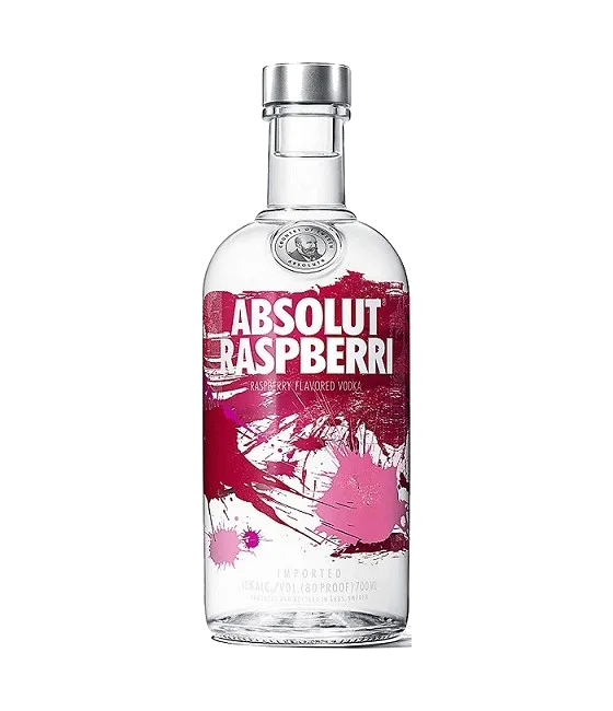 Absolut Raspberri, fles bij slijterij t Bockje in Bathmen