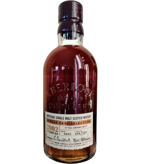 Aberlour 17Y First Fill Sherry 58,8%, fles bij slijterij t Bockje in Bathmen