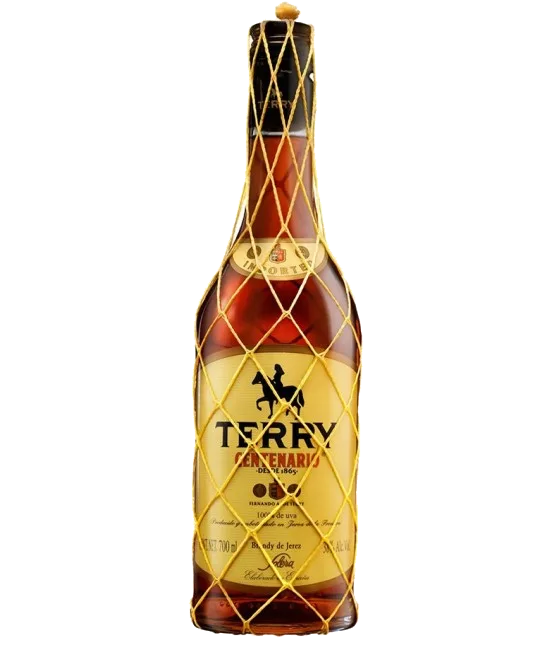 Terry Centenario Brandy, fles bij slijterij t Bockje in Bathmen