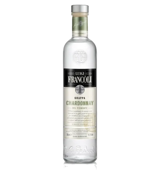 Francoli Grappa Chardonnay, fles bij slijterij t Bockje in Bathmen