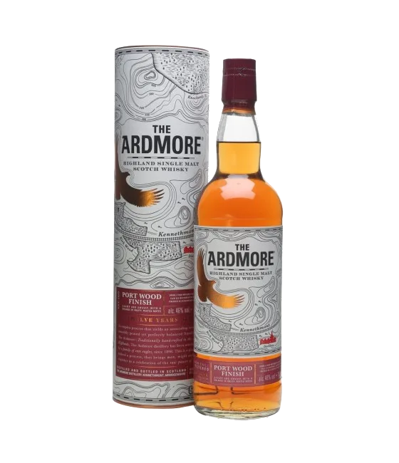 Ardmore 12 Years Old Portwood Finish Highland Single Malt Scotch Whisky, fles bij slijterij t Bockje in Bathmen