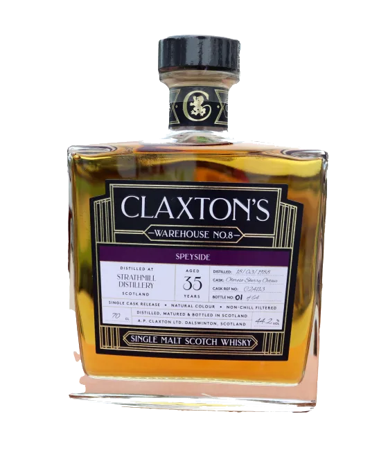 Claxton’s Dalswinton Warehouse No.8 Speyside 1988 35 Years Old, fles bij slijterij t Bockje in Bathmen