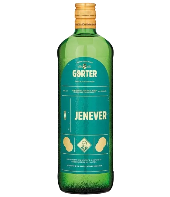 Gorter Jonge Jenever, fles bij slijterij t Bockje in Bathmen