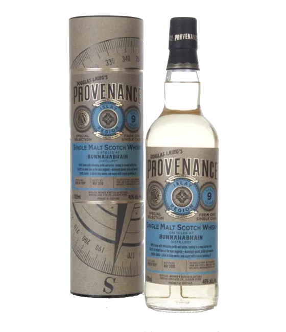 Bunnahabhain Provenance 8 YEARS Old Islay Single Malt Whisky, fles bij slijterij t Bockje in Bathmen